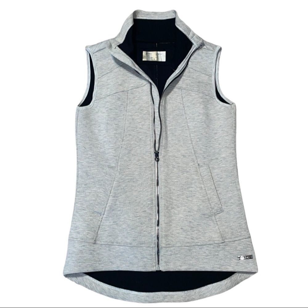 Betsey Johnson Women's Gray Sleeveless Jacket